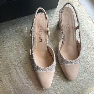 Chanel Slingback Heeled Shoes